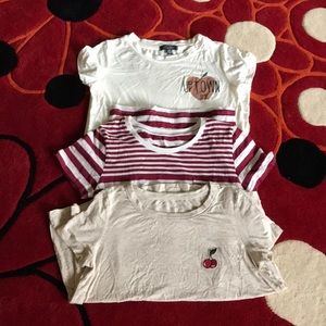 Bundle of soft Ts, perfect for school.